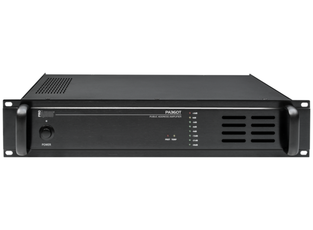 PROAUDIO Power Amplifier 1ch. 360W 4/8/16ohm or 70/100V 2U/19'' 